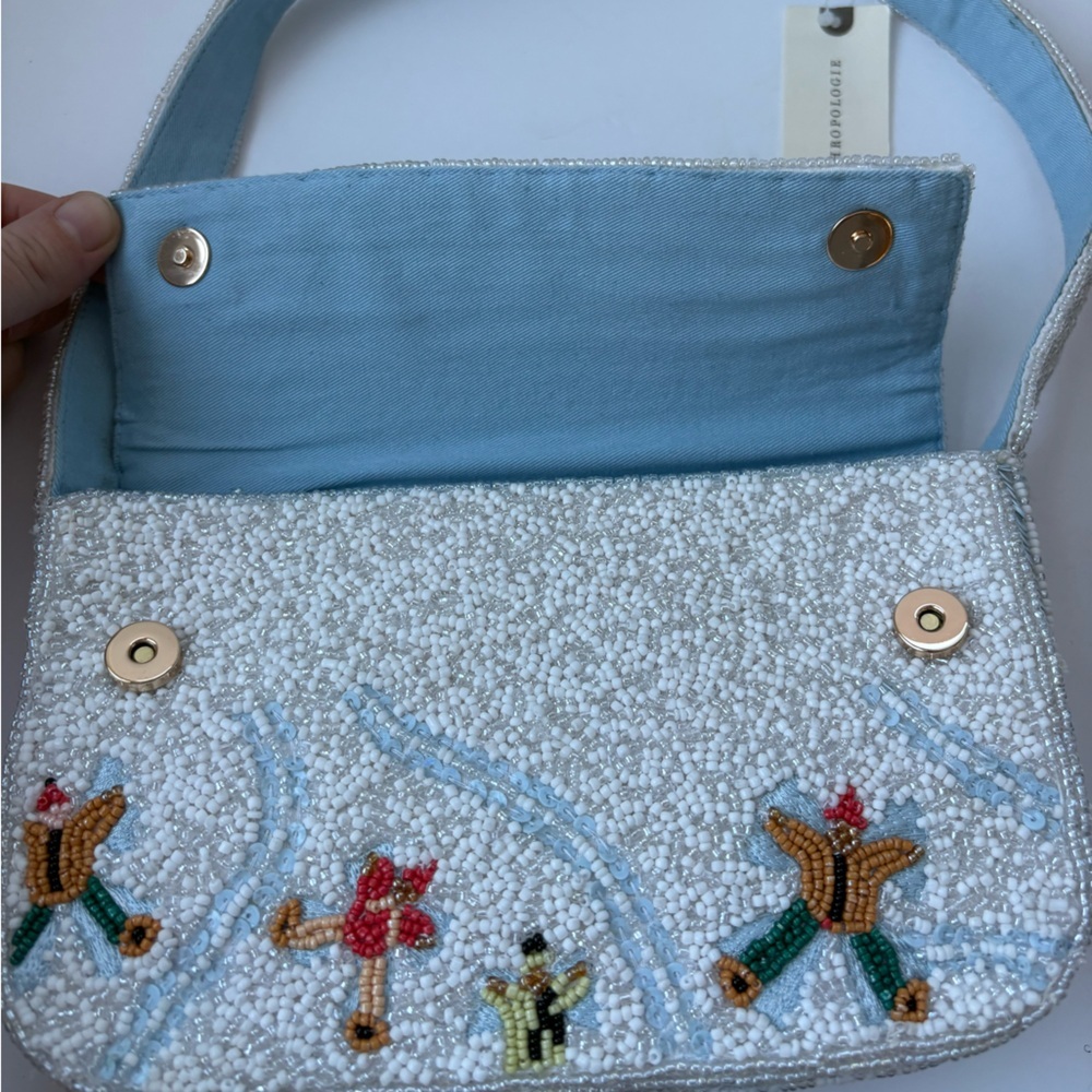 NWT Anthropologie The Fiona Beaded Bag: Winter Icon Edition - Picture 8 of 16